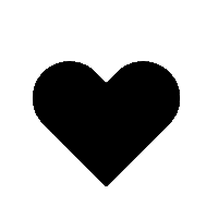 Gif animé coeur noir